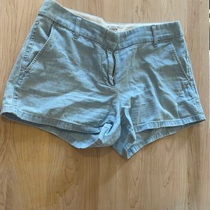 J. Crew Light Blue Linen Chino Shorts